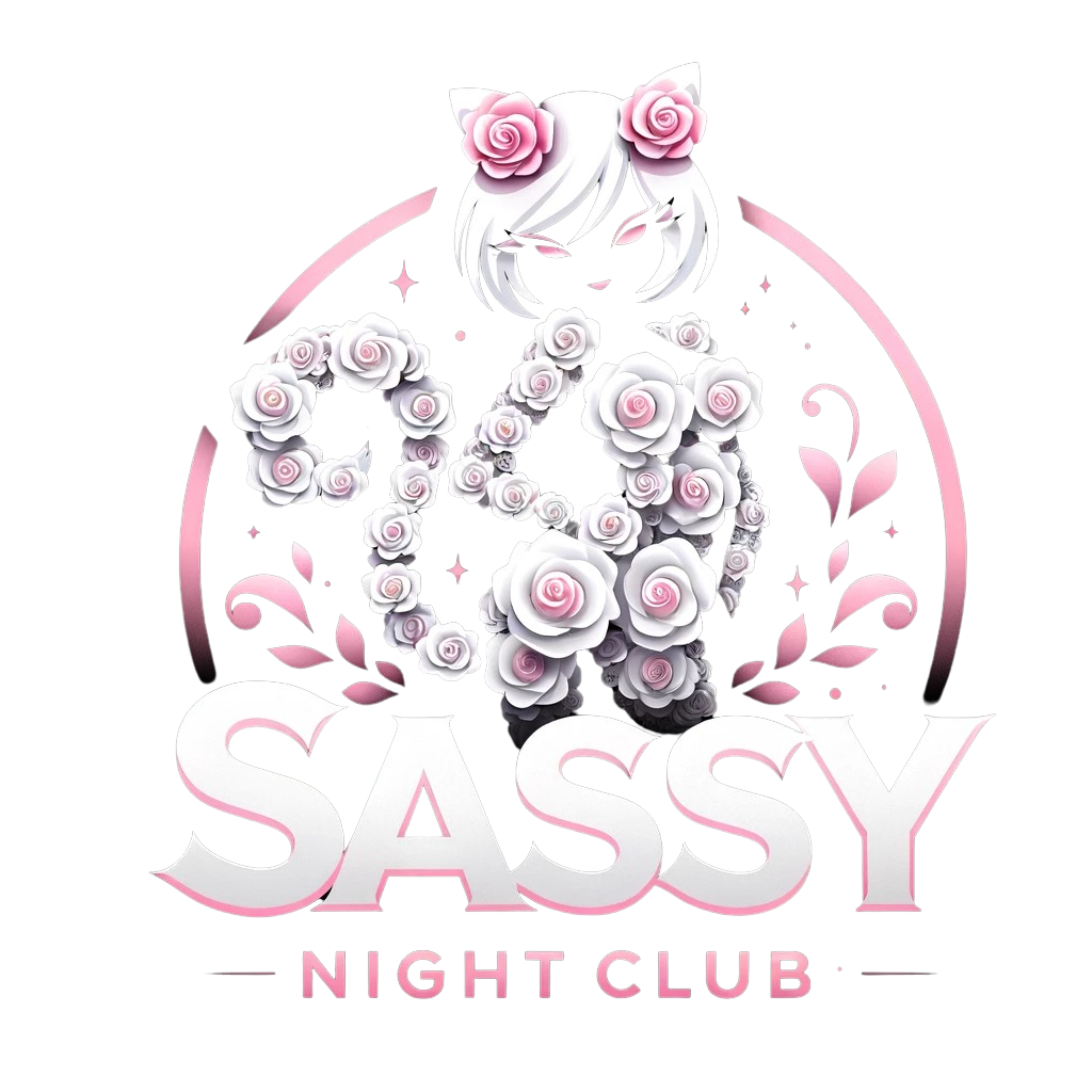 DALLE_2023-12-26_20.22.48_-_Redesign_the_club_logo_for_Sassy_Nightclub_ensuring_correct_spelling._Feature_a_silhouette_of_a_catgirl_made_of_white_roses_with_pink_accents_embo-removebg